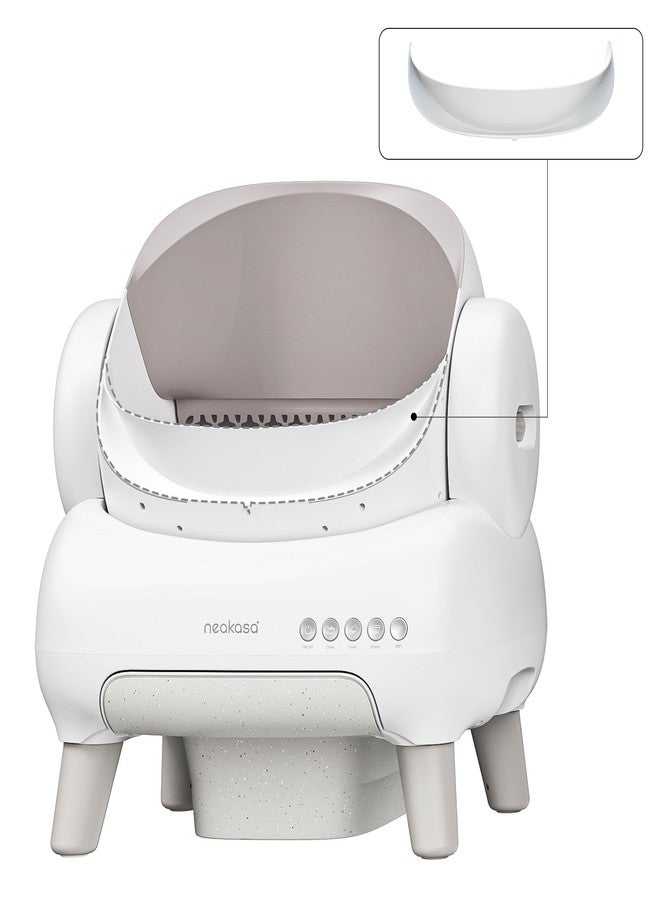 Neakasa Elevated Entrance Fence for M1 Lite Self-Cleaning Cat Litter Box, Anti-Scatter & High Pee Guard, Durable PP Material, Easy to Install, White - Image 2